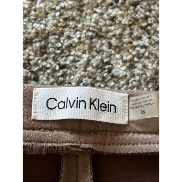 Calvin Klein Women’s Faux Suede Pants Sz16 - Picture 4 of 8